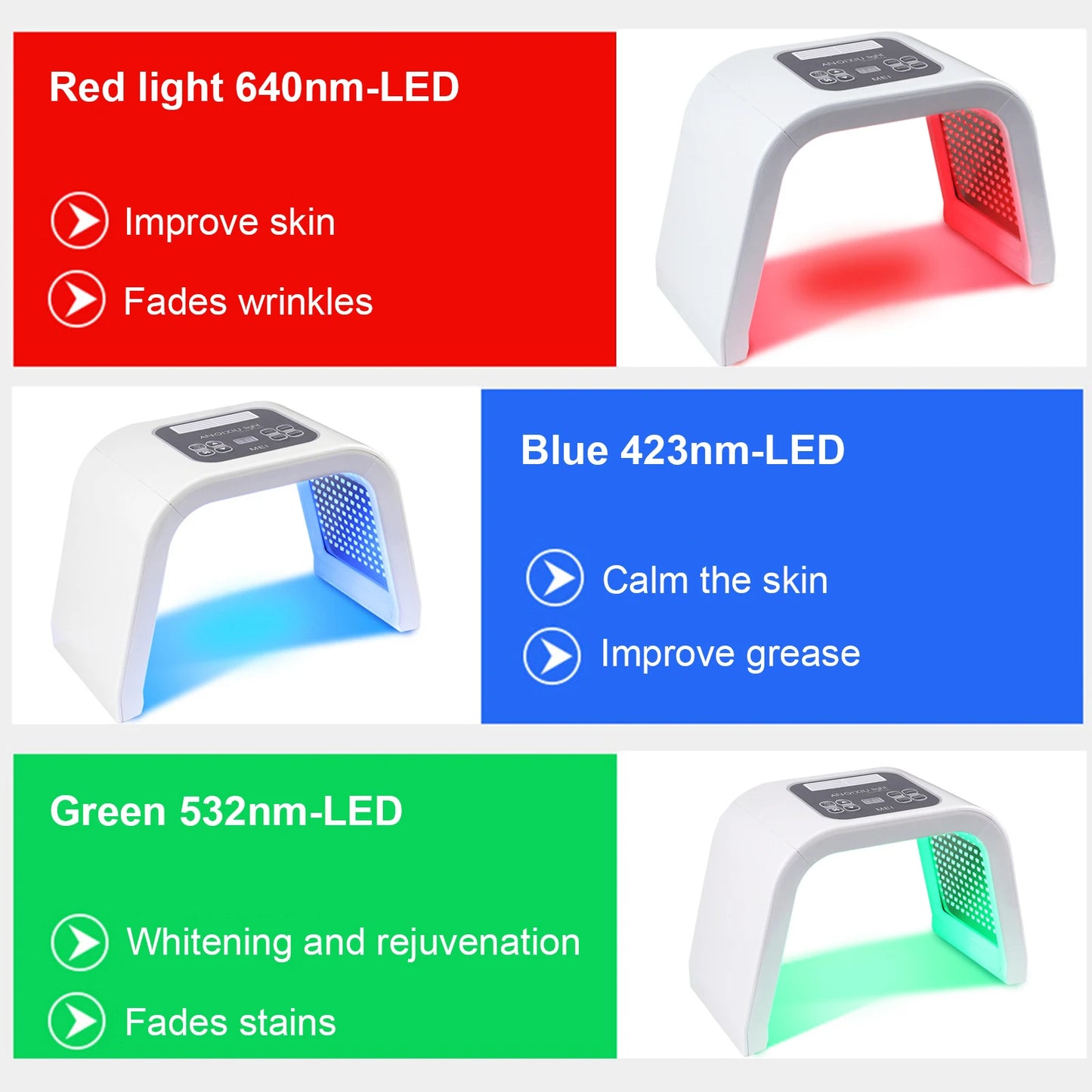 LumiSkin Pro – Thérapie LED 7 Couleurs pour une Peau Parfaite